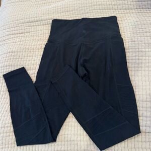 Athleta Black Inclination Moto High-Waisted Leggings